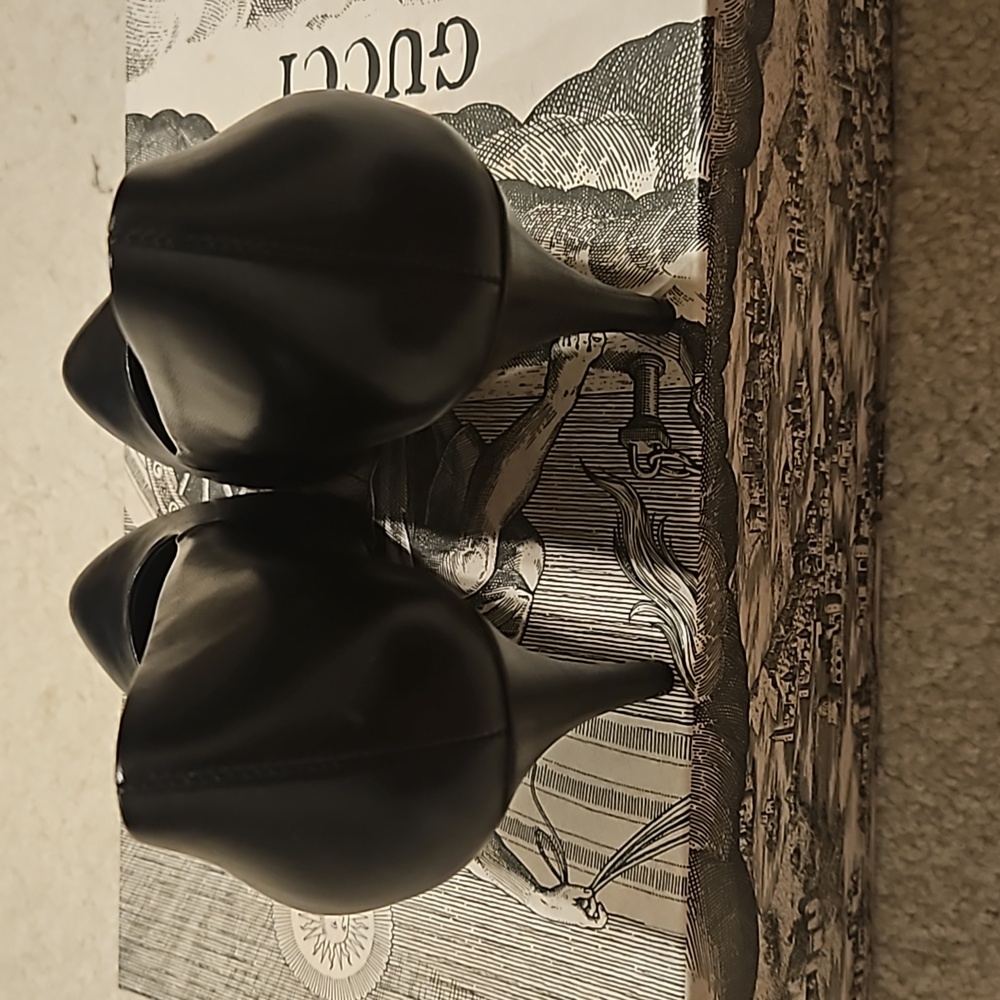 🛑GUCCI Malaga Kid Leather Pump - Picture 7 of 8